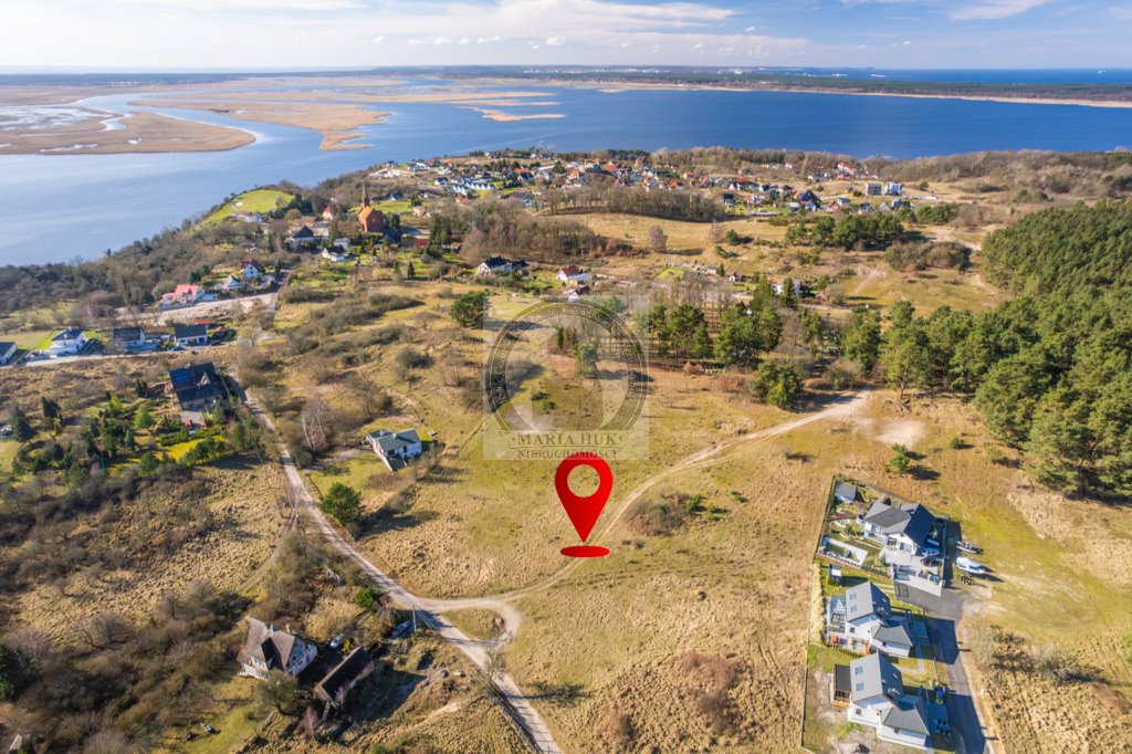 Działka z widokiem na Zalew Szczeciński i projektem domu - polecam! Lubin  670m2 Foto 1