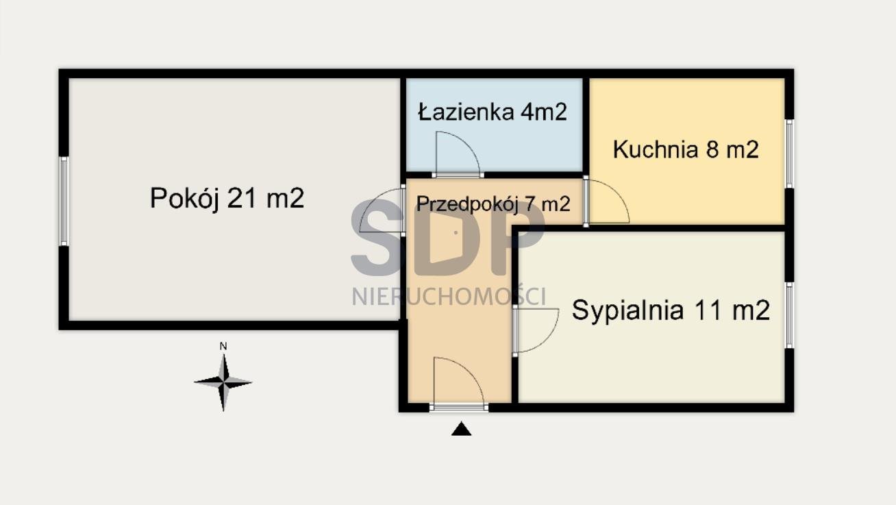 Mieszkanie dwupokojowe na sprzedaż Wrocław, Krzyki, Tarnogaj, Jesionowa  51m2 Foto 7