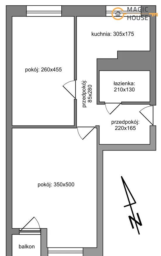 Mieszkanie dwupokojowe na sprzedaż Gdynia, Witomino-Radiostacja, Pogodna  42m2 Foto 5