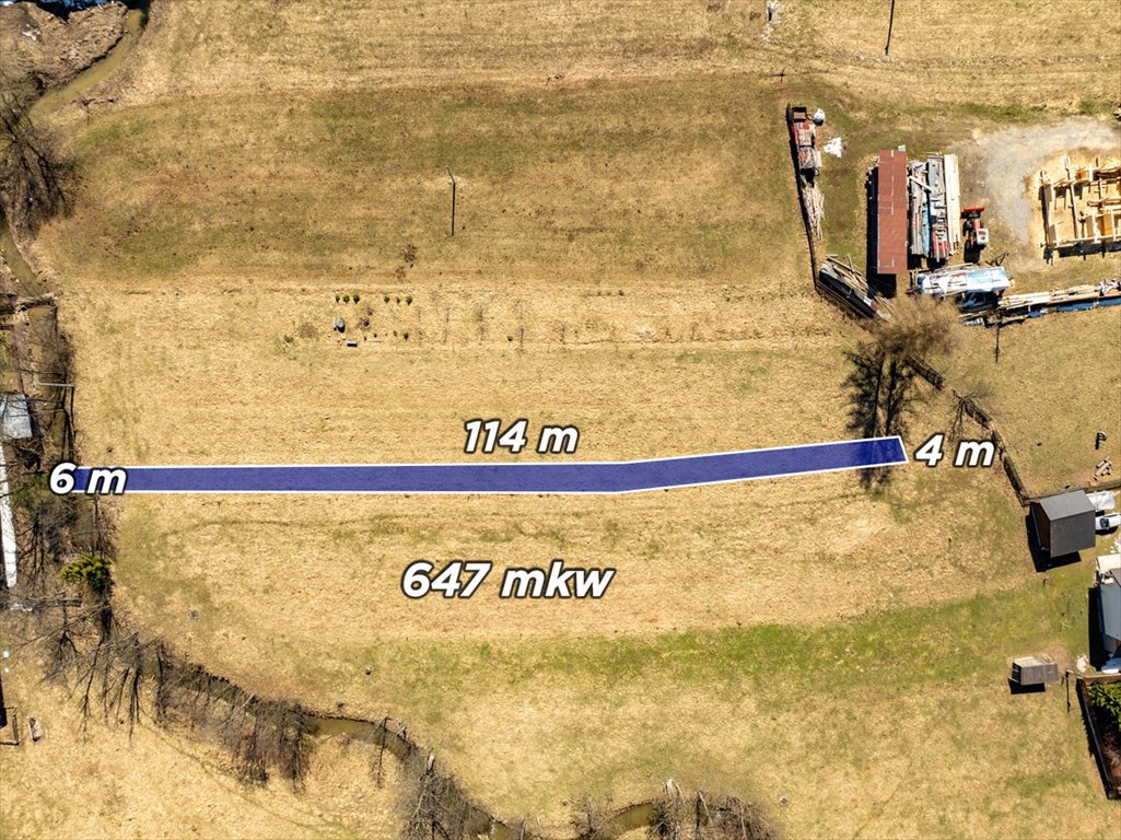Polecam małą działkę budowlaną 647 m² z mediami w Chochołowie Chochołów  647m2 Foto 1