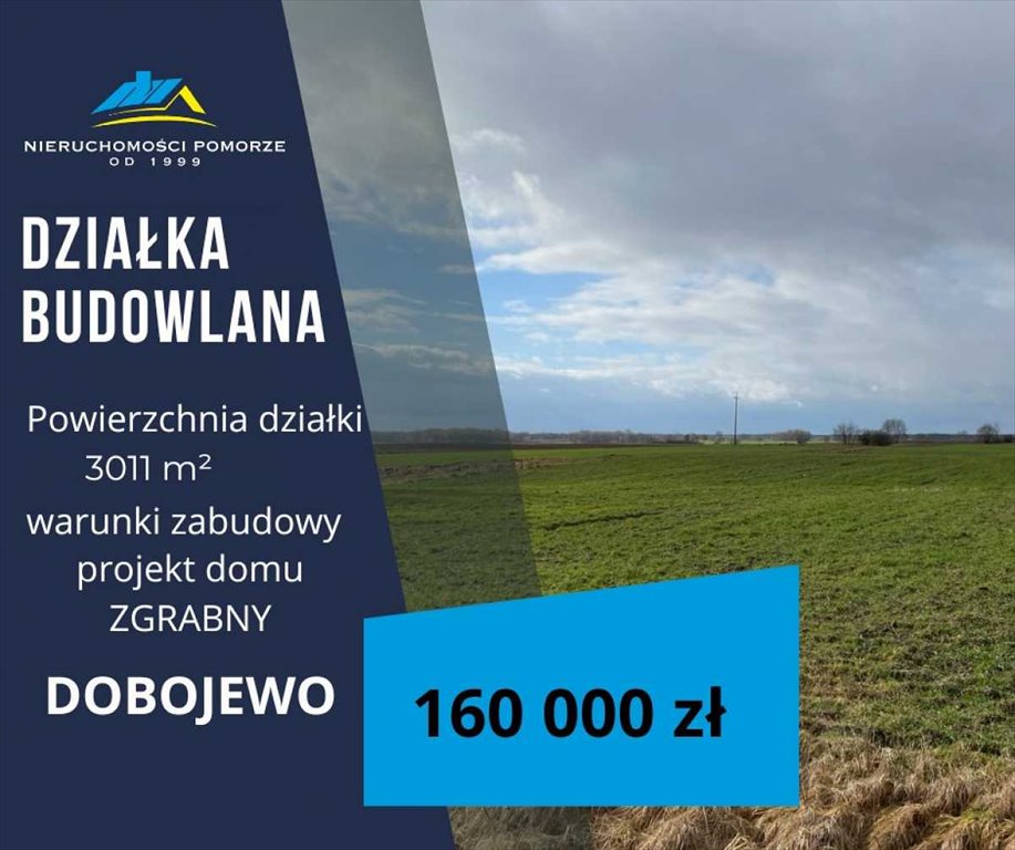 Działka budowlana na sprzedaż Dobojewo  3 011m2 Foto 1