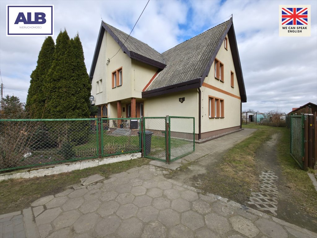 Duży dom bliźniak z ogrodem, garaż i tunel warzywny Ostaszewo, Kwiatowa  158m2 Foto 1
