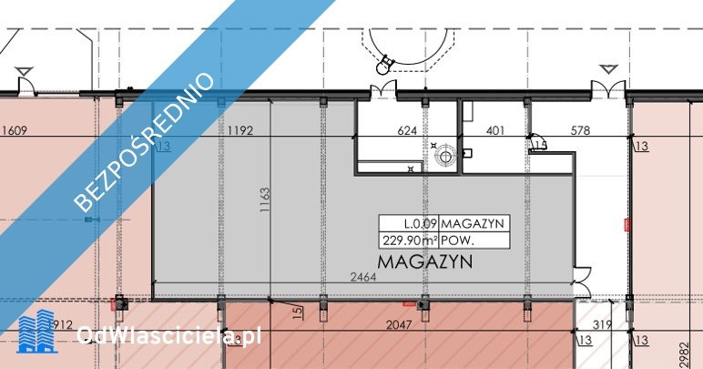 Magazyn na wynajem Łódź, Widzew, Piłsudskiego 153  230m2 Foto 2