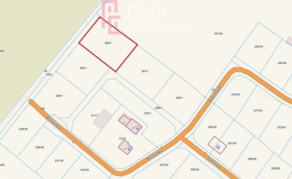 Działka budowlana na sprzedaż Dylaki, Brzozowa  1 335m2 Foto 1