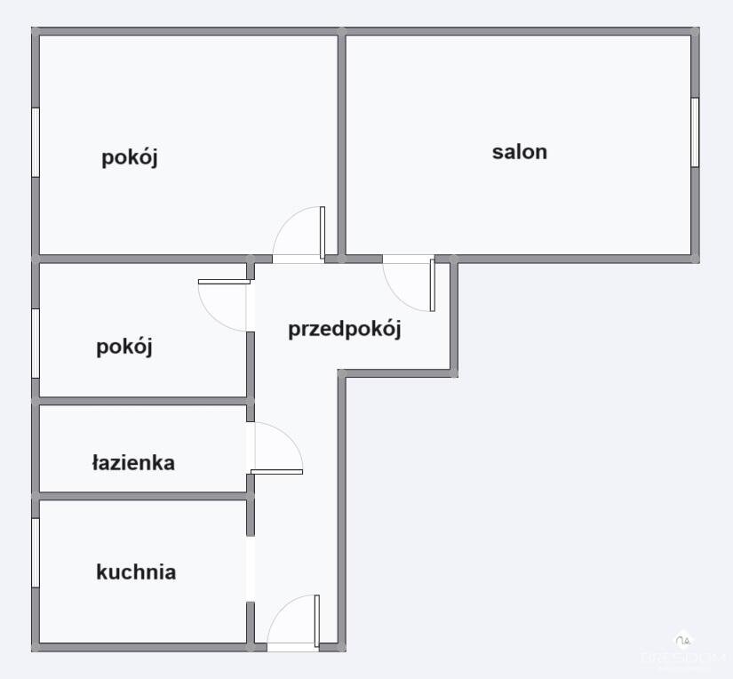 Mieszkanie trzypokojowe na sprzedaż Olsztyn  61m2 Foto 1