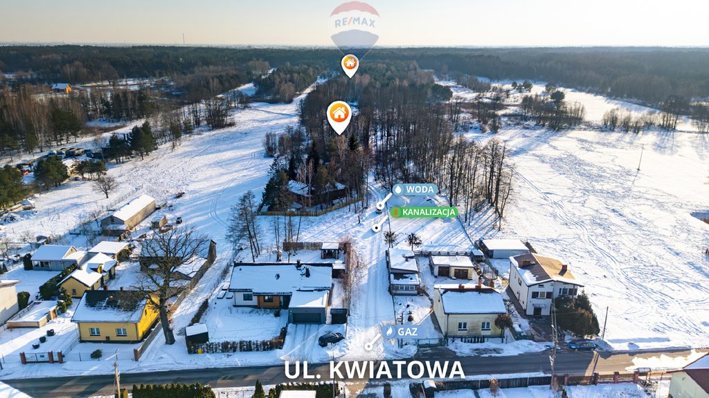 Działka 5057 m² pod dom jednorodzinny, Mariew Mariew, Kwiatowa  5 057m2 Foto 1