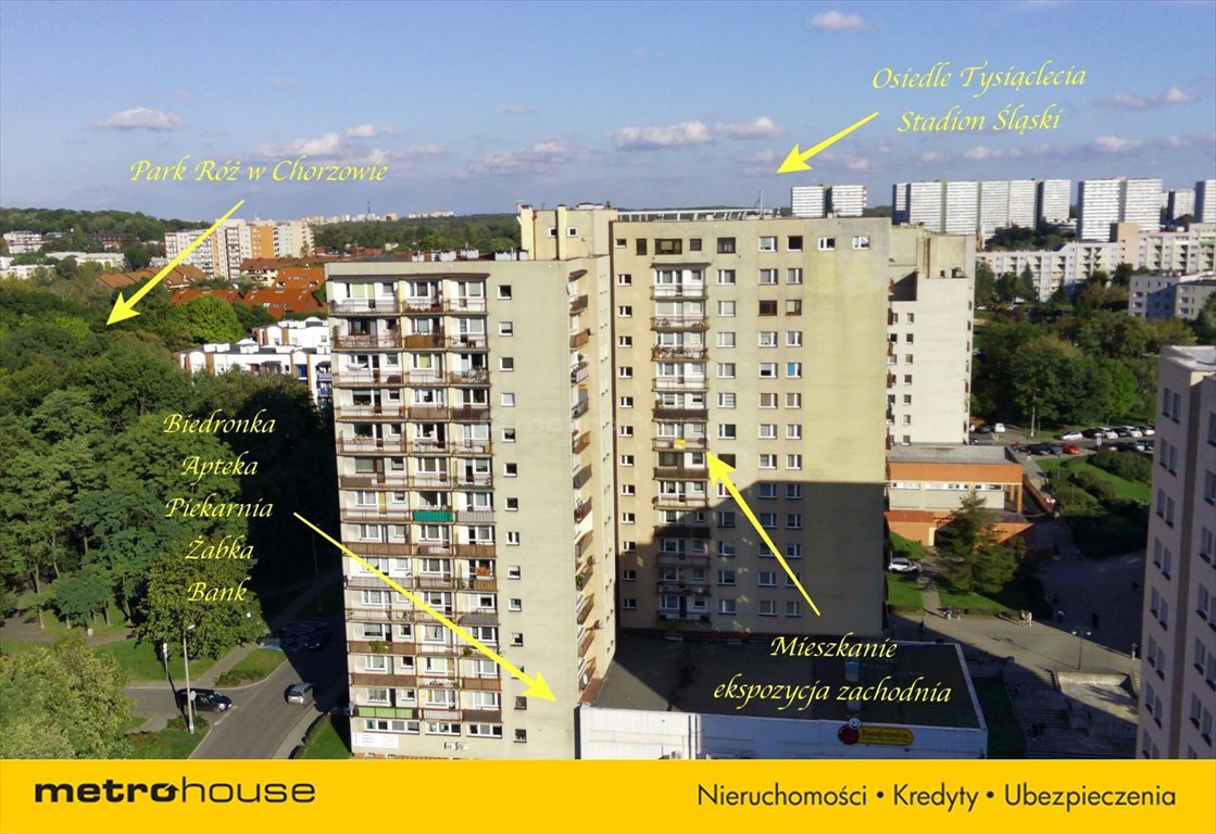 Mieszkanie dwupokojowe na sprzedaż Chorzów, Klimzowiec, Ryszki  46m2 Foto 2