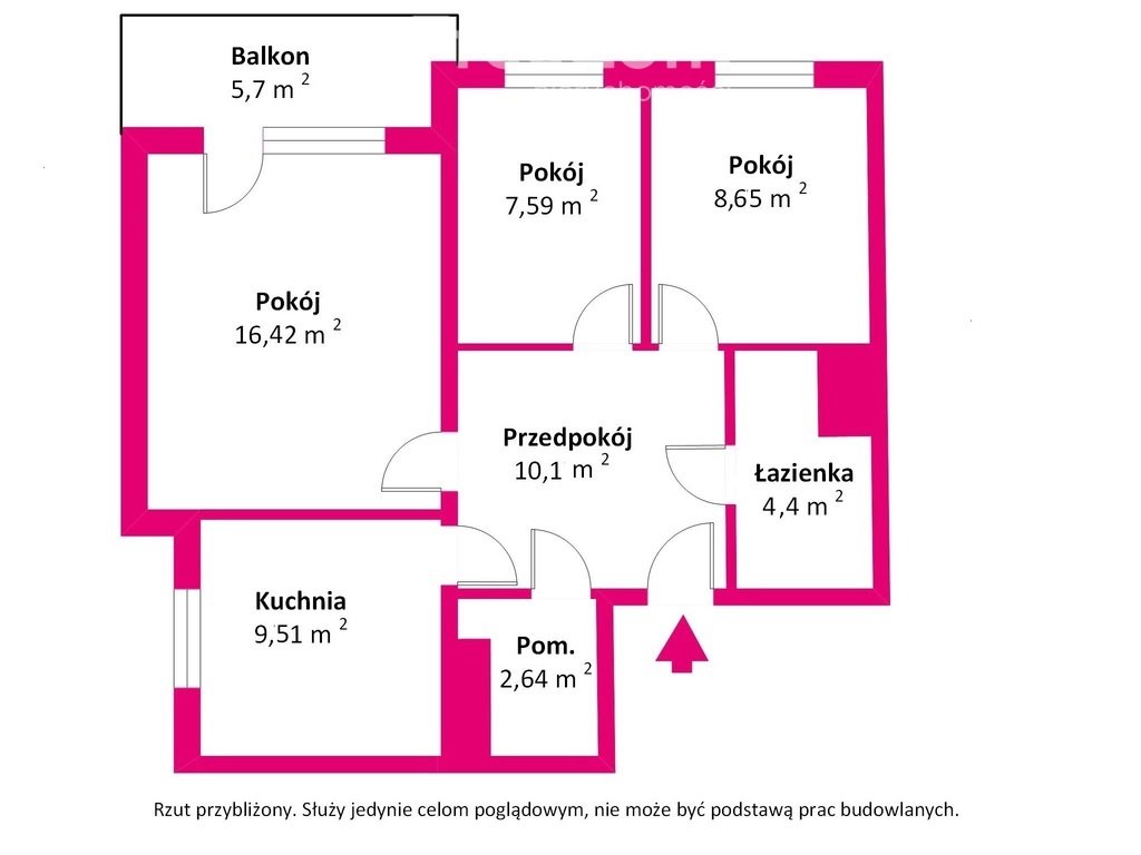 Mieszkanie trzypokojowe na sprzedaż Biała Podlaska, Augusta Fieldorfa 30  59m2 Foto 8