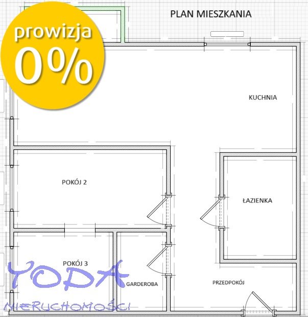 Mieszkanie trzypokojowe na sprzedaż Katowice, Kostuchna, Bażantów  53m2 Foto 13