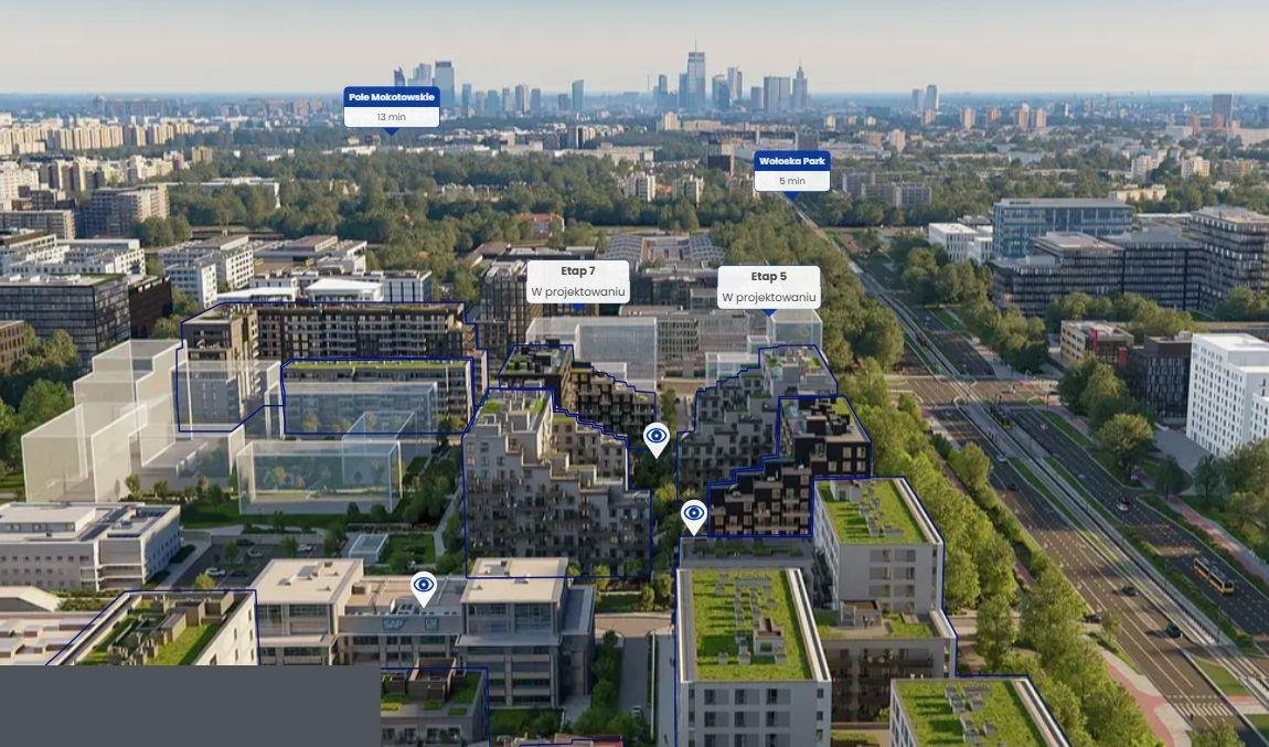 Sprzedam przestronne 48 m² mieszkanie z balkonem i miejscem parkingowym Warszawa, Mokotów, Ksawerów, Wołoska  48m2 Foto 1