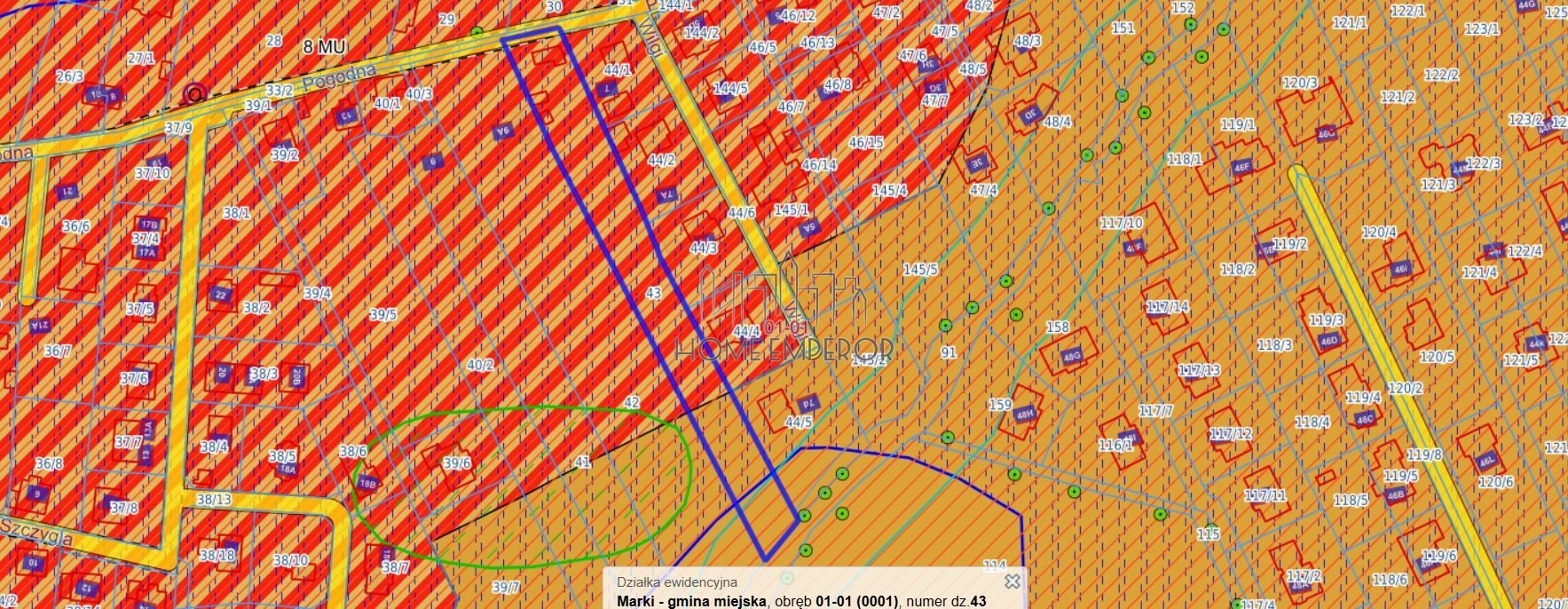 Działka budowlana na sprzedaż Marki, Pogodna  3 510m2 Foto 1