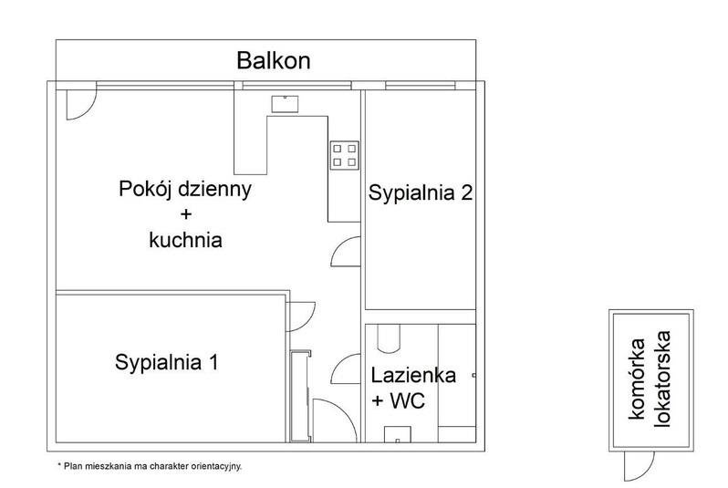 Mieszkanie trzypokojowe na sprzedaż Katowice, os. Tysiąclecia, Bolesława Chrobrego  57m2 Foto 6