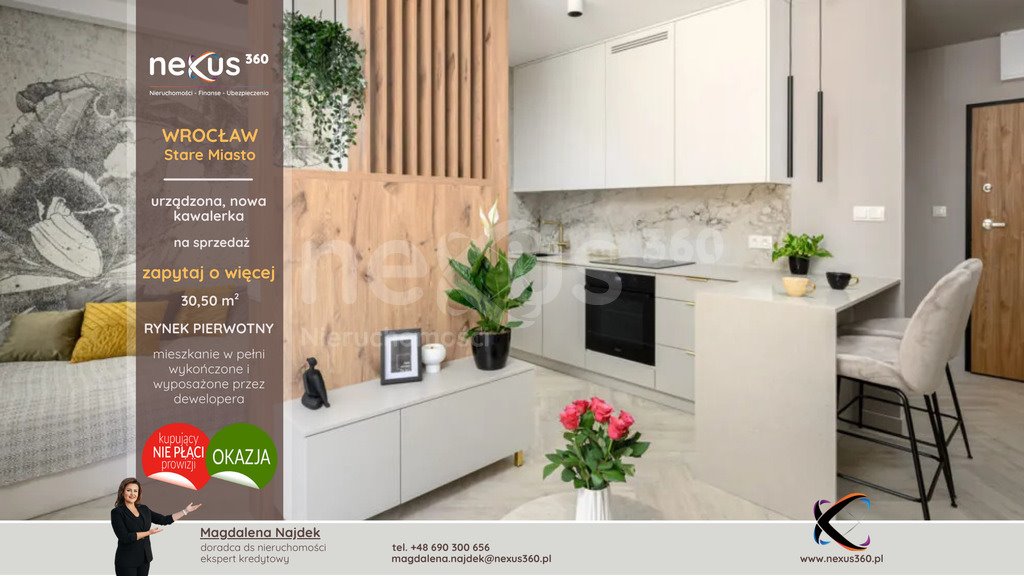 Kawalerka na sprzedaż Wrocław, Szczepin, Szczepin, Długa  31m2 Foto 1