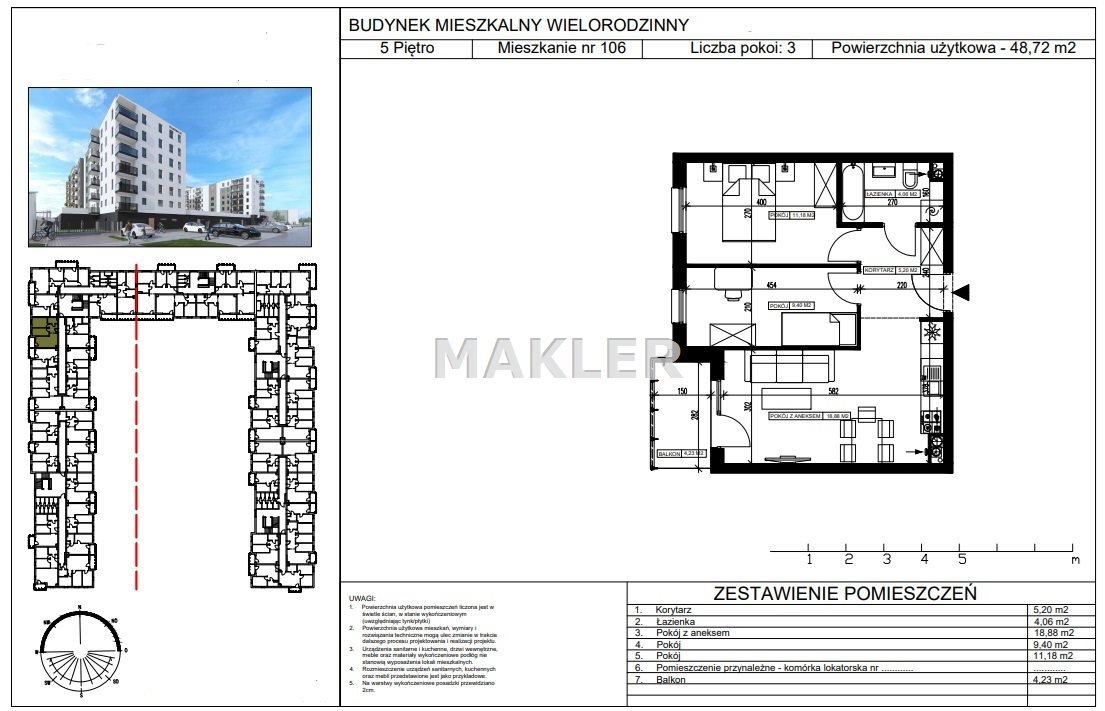 Mieszkanie trzypokojowe na sprzedaż Bydgoszcz, Bartodzieje Małe  49m2 Foto 6