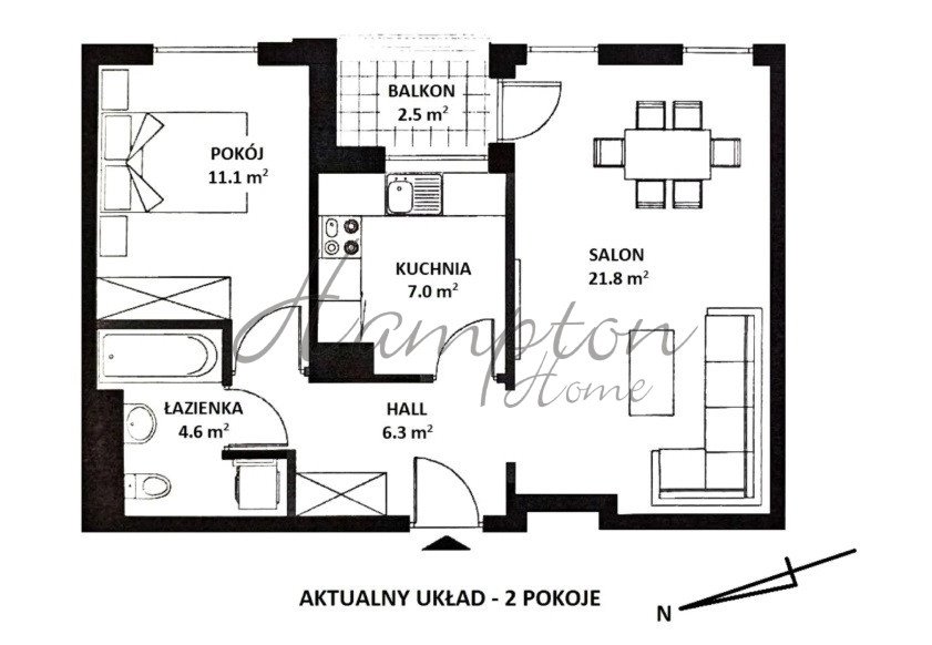 Unikatowe 2 pokoje z loggią, stan deweloperski, cicha okolica Warszawa, Mokotów, Rajska  51m2 Foto 1