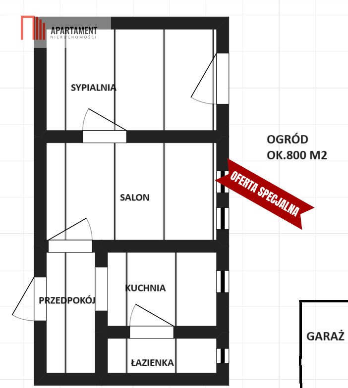 Mieszkanie dwupokojowe na sprzedaż Oborniki Śląskie  66m2 Foto 18