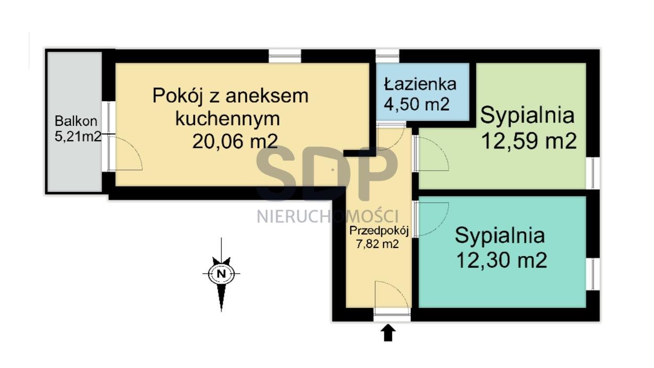 Mieszkanie trzypokojowe na sprzedaż Wrocław, Fabryczna, Stabłowice, Jodłowicka  57m2 Foto 5