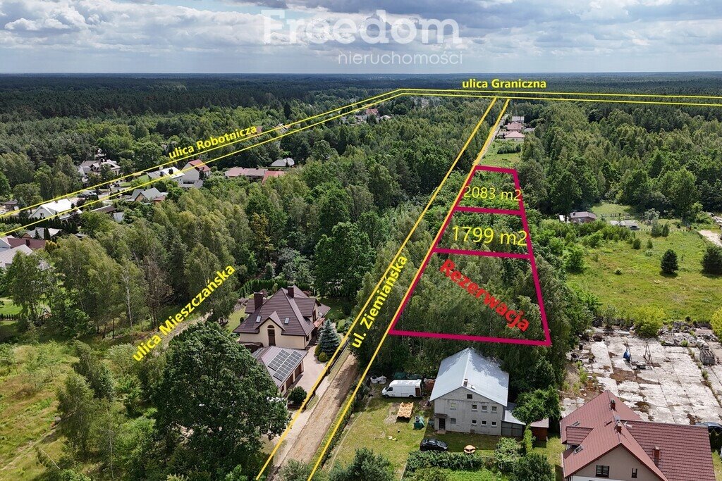 Działka budowlana na sprzedaż Biała Podlaska, Ziemiańska  1 799m2 Foto 1