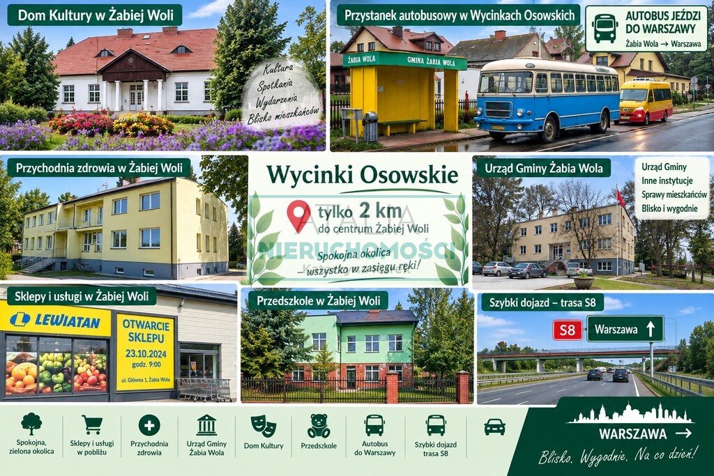 Zapraszam do zakupu działki 1000 m² w Wycinkach Osowskich: Wycinki Osowskie
