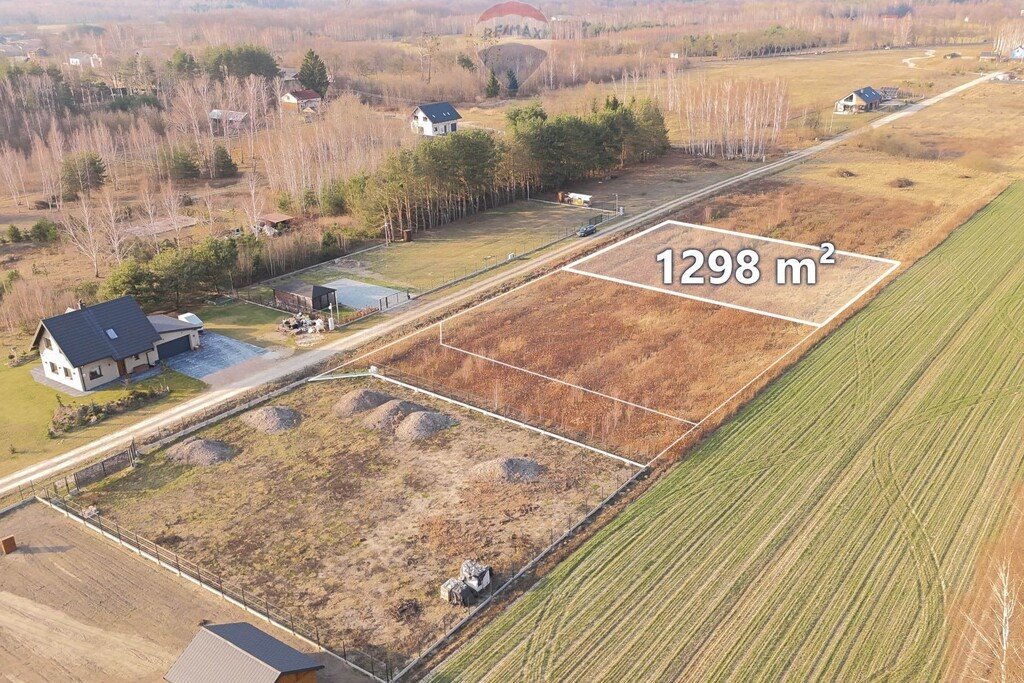 Działka 1298m² z planem zabudowy i dostępem do sieci Bednary  1 298m2 Foto 1