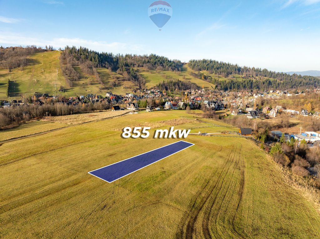 Działka rolna z widokiem na Tatry, 855 m², Zakopane Zakopane, Wojdyły  855m2 Foto 1