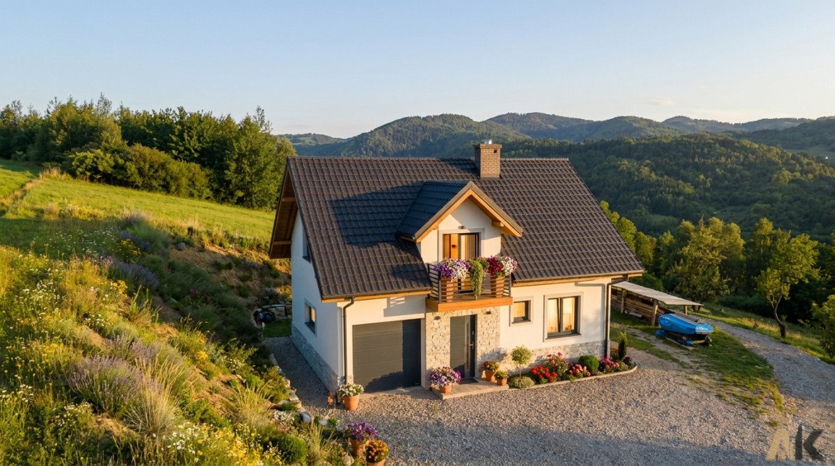 Widokowy dom z garażem i dużą działką w Jazowsku Jazowsko  164m2 Foto 1