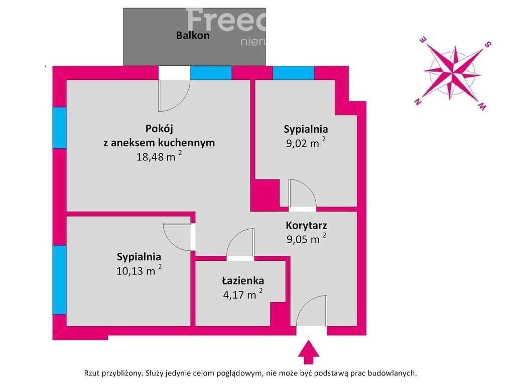 Mieszkanie trzypokojowe na sprzedaż Gdańsk, Jasień, Życzliwa  51m2 Foto 6