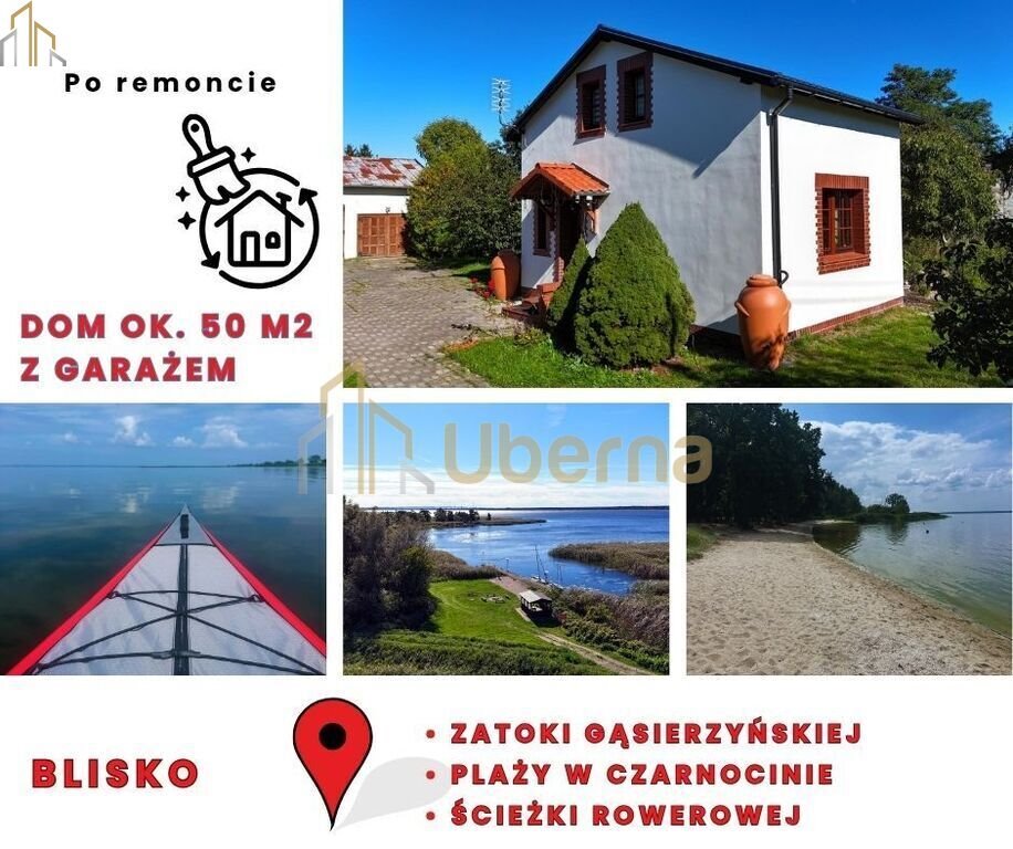 Nowoczesny dom 50 m² z garażem i ekologicznymi technologiami. Gąsierzyno, Adama Mickiewicza  50m2 Foto 1