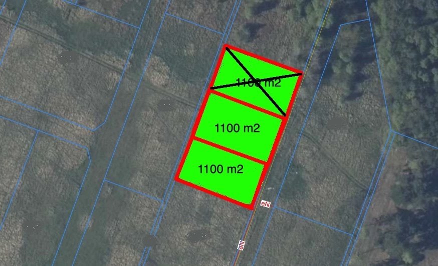 Polecam działkę 1100 m² z pozwoleniem na budowę w Niedźwiedziu Niedźwiedź  1 100m2 Foto 1