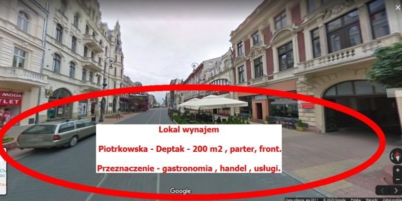 Lokal użytkowy na Piotrkowskiej 200 m2, witryny, front Łódź, Śródmieście, Deptak, Piotrkowska  200m2 Foto 1