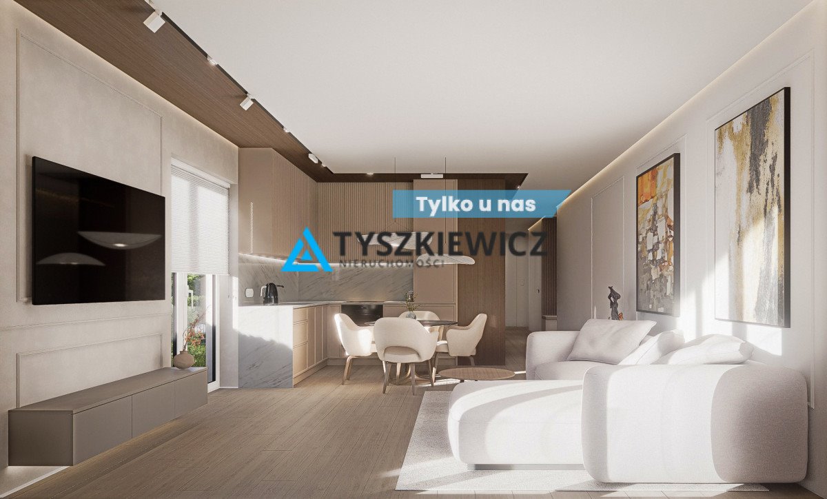 Ekskluzywny apartament z ogrodem, 4 pokoje, garaż, blisko plaży Gdańsk, Stogi, Skiby  74m2 Foto 1