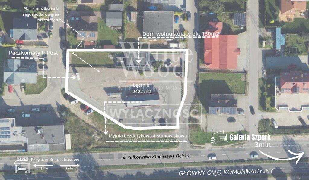 Inwestycja Pogórze 2422 m² z myjnią i biurem Pogórze  2 422m2 Foto 1