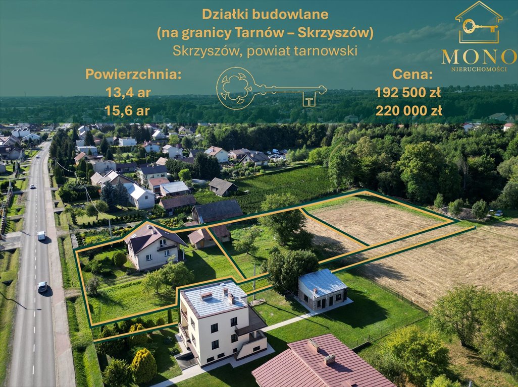 Działka budowlana na sprzedaż Skrzyszów  1 340m2 Foto 1