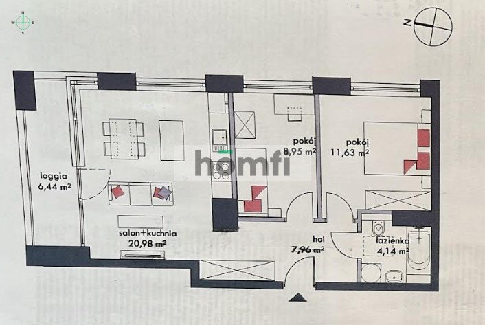 Mieszkanie trzypokojowe na sprzedaż Łódź, Śródmieście, Ogrodowa  54m2 Foto 16