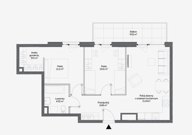 Mieszkanie trzypokojowe na sprzedaż Warszawa, Włochy, Raków, Fajansowa  64m2 Foto 1