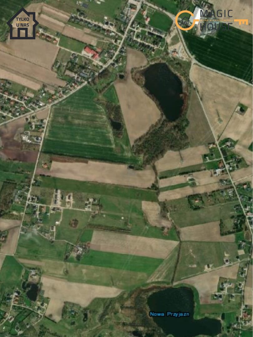 Działka budowlana 922 m² w sercu Kaszub z decyzją o warunkach zabudowy Przyjaźń, Nowowiejska  922m2 Foto 1