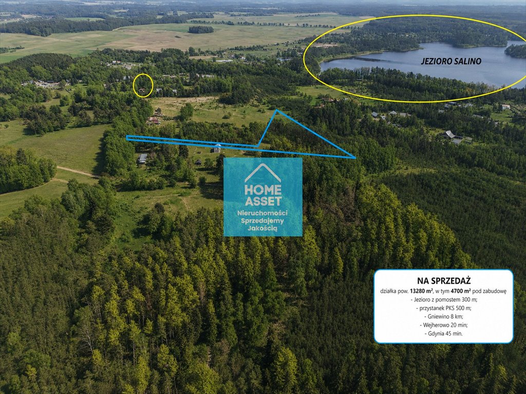 Działka 13 280 m² z MPZP w Salinko - zapraszam Salinko, Złota  13 280m2 Foto 1