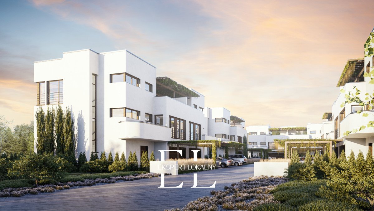 Przestronny segment 244 m² z garażem i tarasem w Wilanowie Warszawa, Wilanów, Syta  244m2 Foto 1