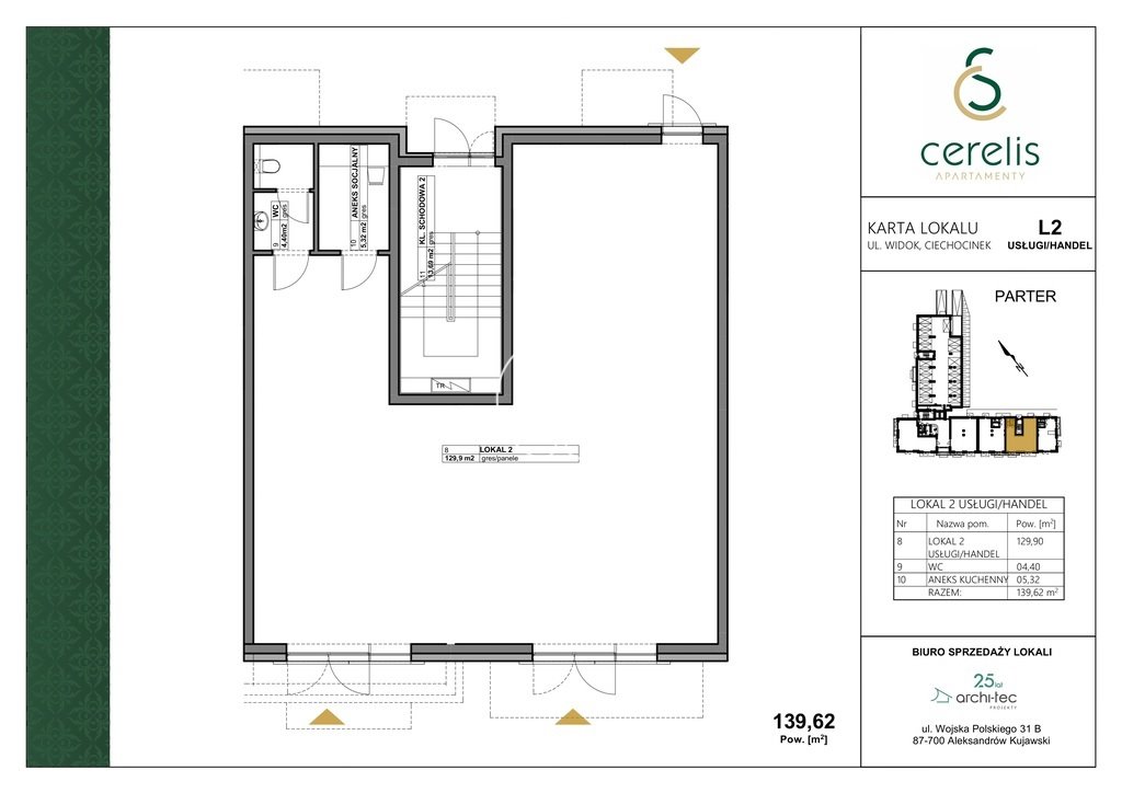 Lokal użytkowy na wynajem Ciechocinek  140m2 Foto 1