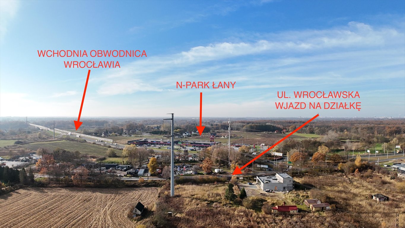 Działka usługowa 8 444 m² z możliwością rozwoju biznesu Kamieniec Wrocławski, Wrocławska  8 444m2 Foto 1