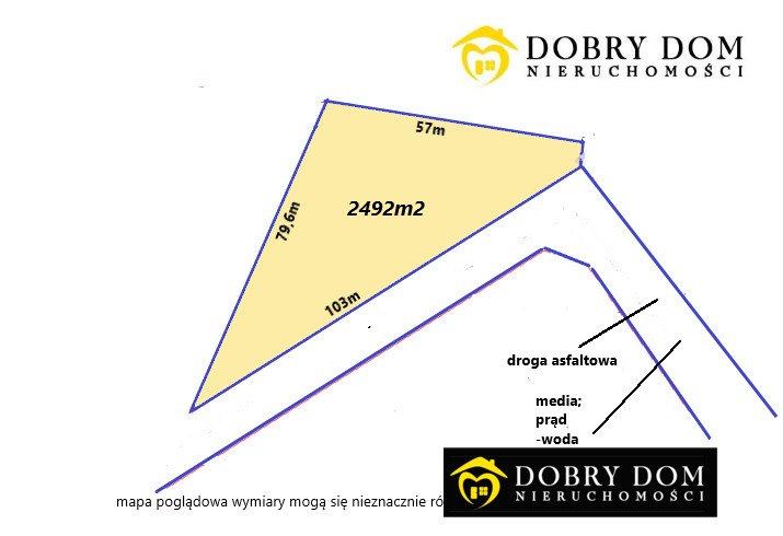 Polecam działkę 2492 m² pod tereny zielone z mediami w Białymstoku Białystok, Bagnówka  2 492m2 Foto 1