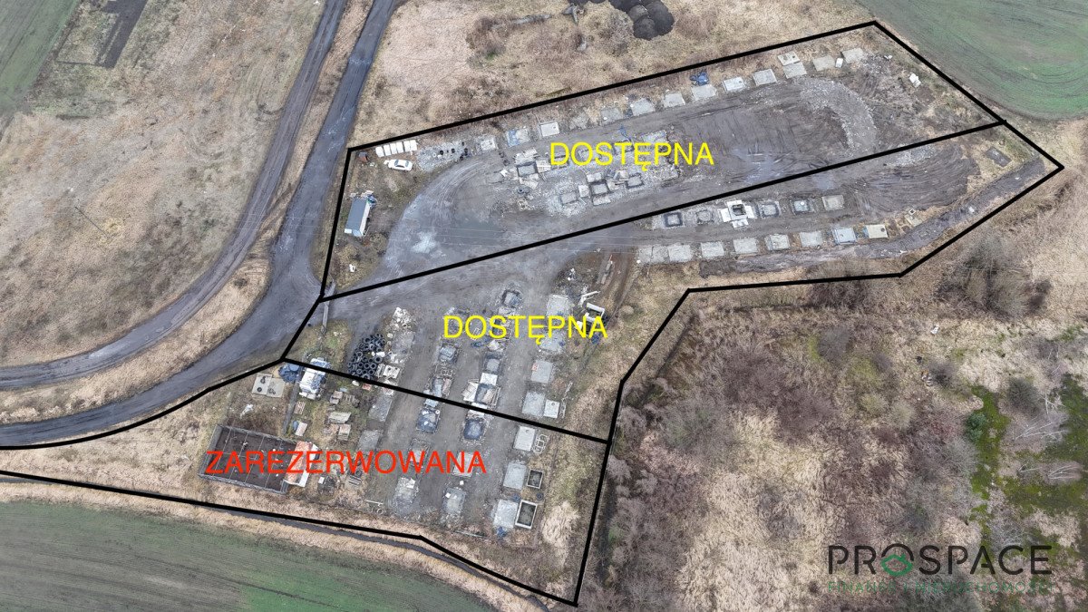 Działka przemysłowa 27-30 arów, prąd, woda, ogrodzona Czerwieńsk, Kwiatowa  5 775m2 Foto 1