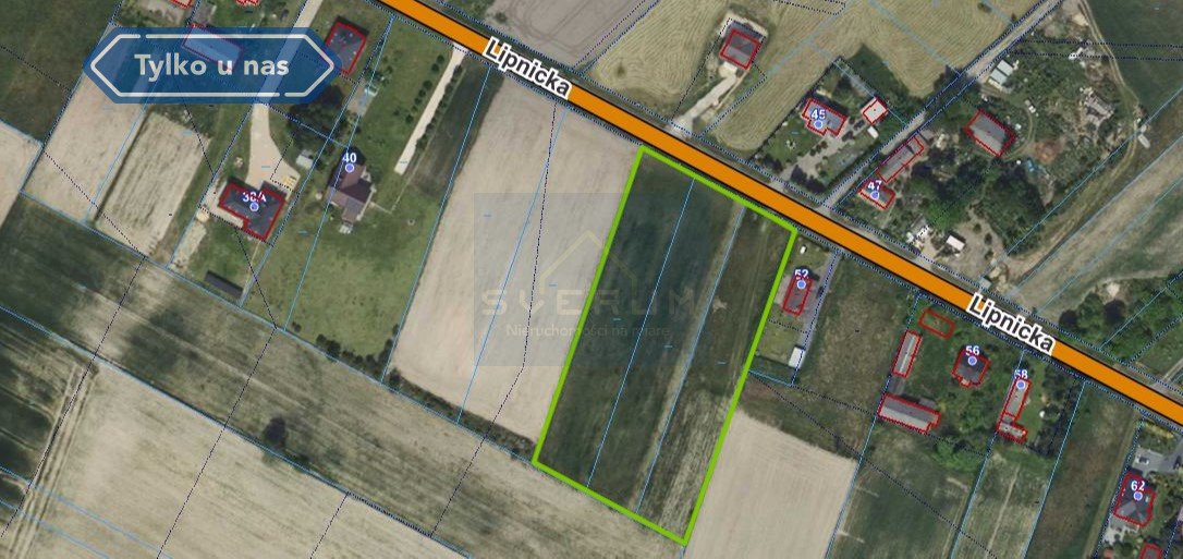 Działka 7352 m² z mediami, planem i możliwością zabudowy Żuraw, Lipnicka  7 352m2 Foto 1