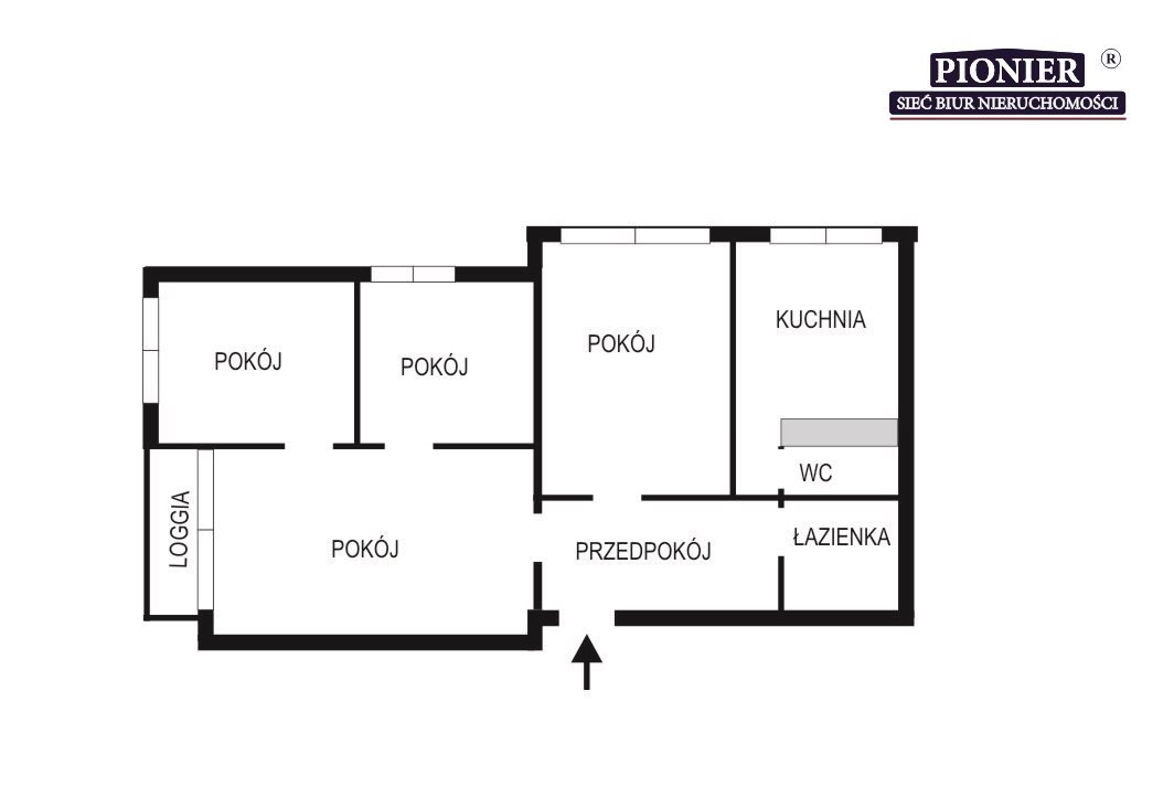 Gliwice, 4 pokoje, potencjał aranżacji, loggia, piwnica Gliwice, Wojska Polskiego  65m2 Foto 1