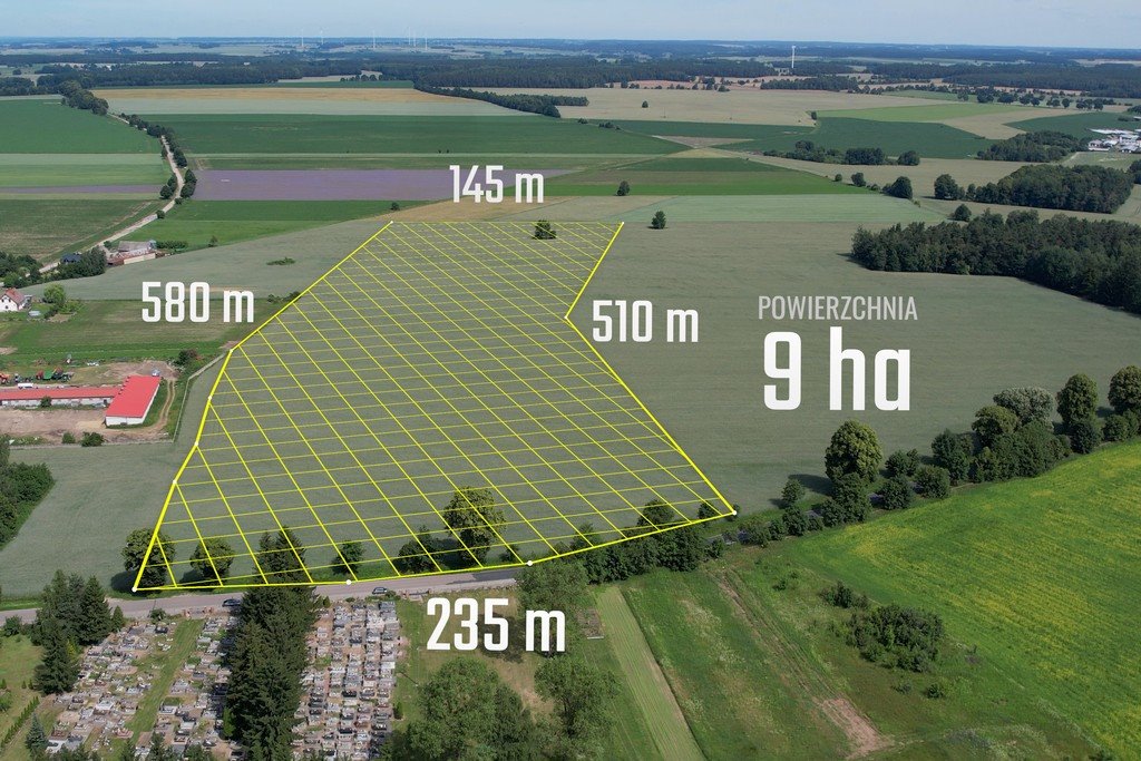 Na sprzedaż działka inwestycyjna 9 ha z MPZP w Białutach Białuty, Białuty  90 125m2 Foto 1