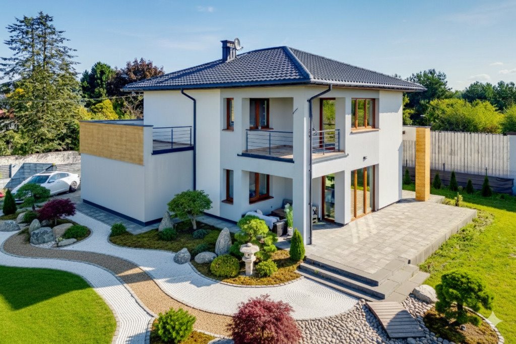 Nowoczesny dom 4 pok. z ogrodem, garaż, blisko centrum Stare Babice, gen. Wiktora Thomme  152m2 Foto 1