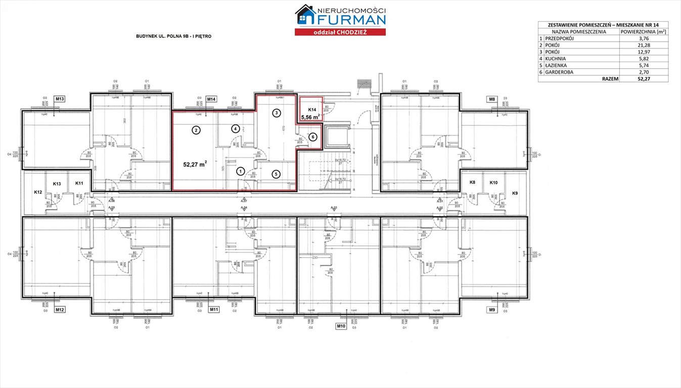 Mieszkanie dwupokojowe na sprzedaż Margonin  52m2 Foto 6