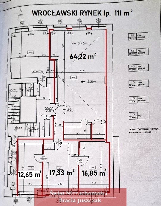 Biuro na Rynku Ratusz po remoncie, 111 m2, 4 pokoje Wrocław, Stare Miasto, rynek Ratusz  111m2 Foto 1