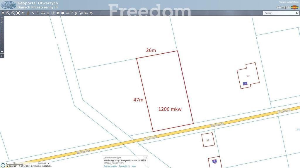 Działka inna na sprzedaż Korzystno, Borówkowa  1 206m2 Foto 1