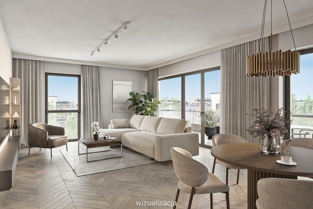 Przestronny apartament 136 m2 z 2 balkonami i garażami Warszawa, Mokotów, Śpiewu Ptaków  136m2 Foto 1